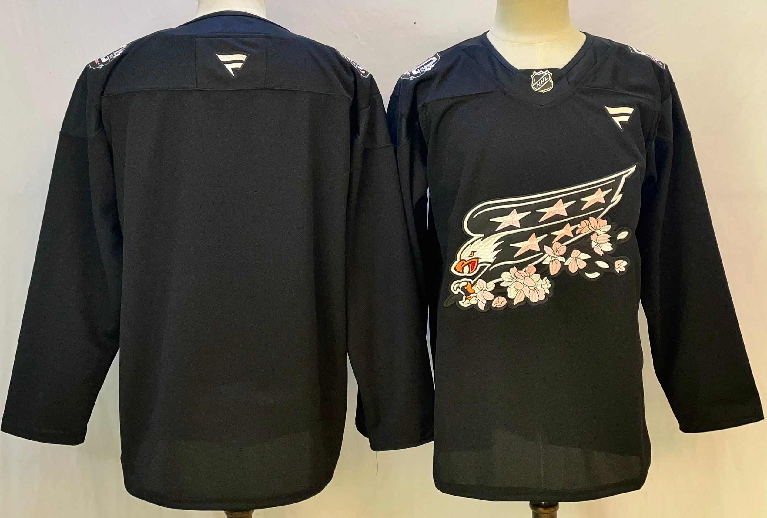Men Washington Capitals Blank Black 2026 Adidias NHL Jersey style 001